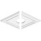 Ekena Millwork Diamond Architectural Grade PVC Ceiling Medallion, 18"W x 12"H x 3"ID x 6 1/4"C x 1"P, Two-Piece CMP18X12DD2-03000 - alternate 4